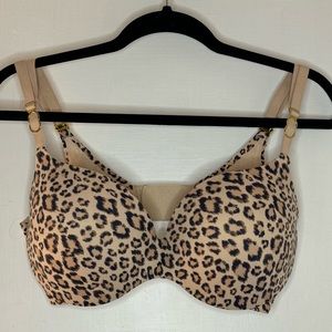 Victoria’s Secret Incredible Perfect Shape Bra Sz 34DDD Leopard